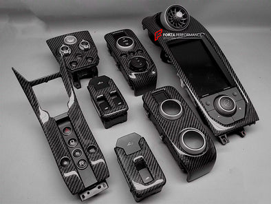 DRY CARBON INTERIOR TRIM KIT for MCLAREN MP4-12C 625C 650S 675LT

Set includes:

Steering Wheel Trim
Window Lift Panel Trim
Central Console Trim
AC Control Trim
Screen Surround Trim

Material: Carbon Fiber

Note: Professional installation is required

CONTACT US FOR PRICING