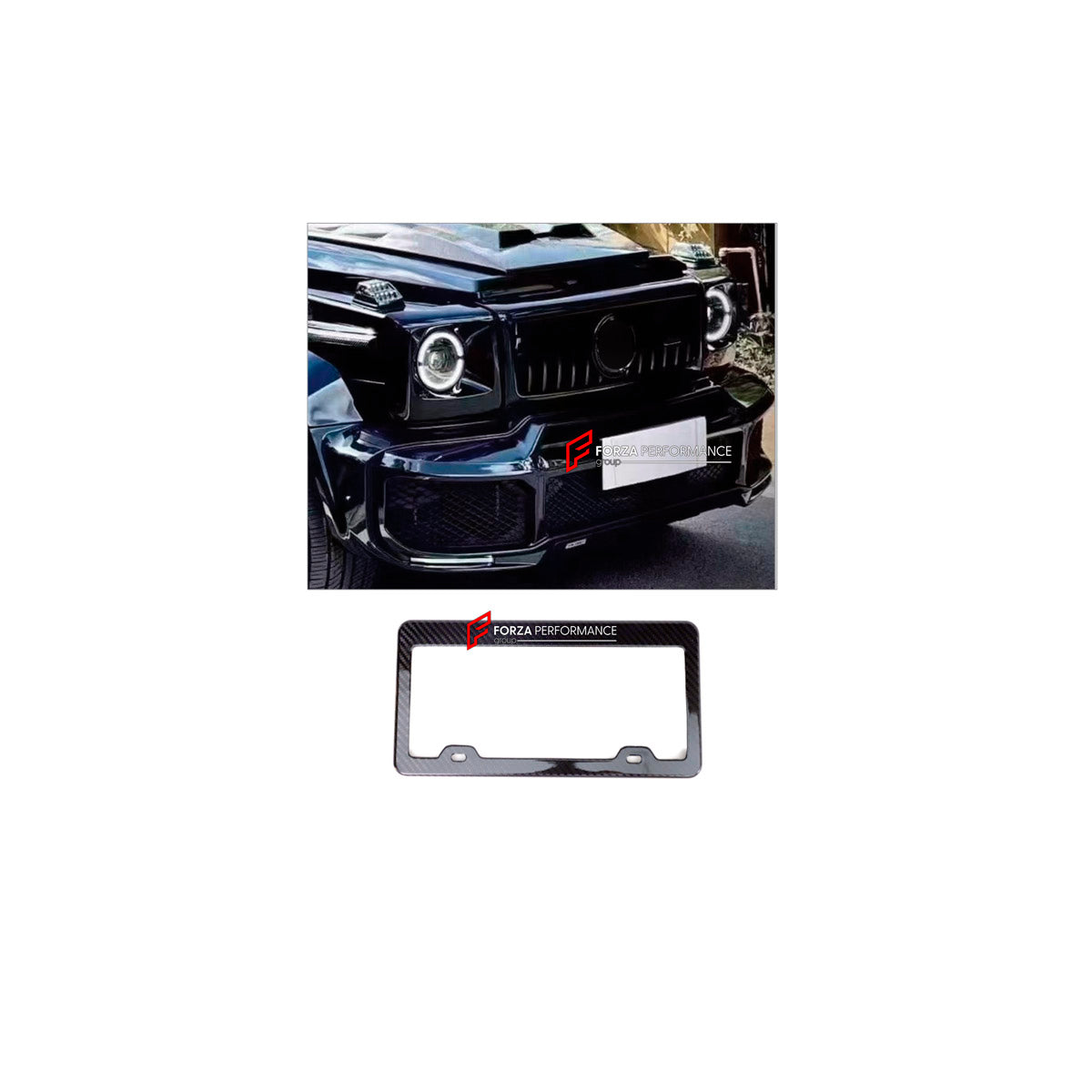 DRY CARBON LICENSE PLATE for MERCEDES-BENZ G-CLASS W463 2008 - 2018

Set includes:
License Plate

Material: Dry Carbon

NOTE: Professional installation is required.