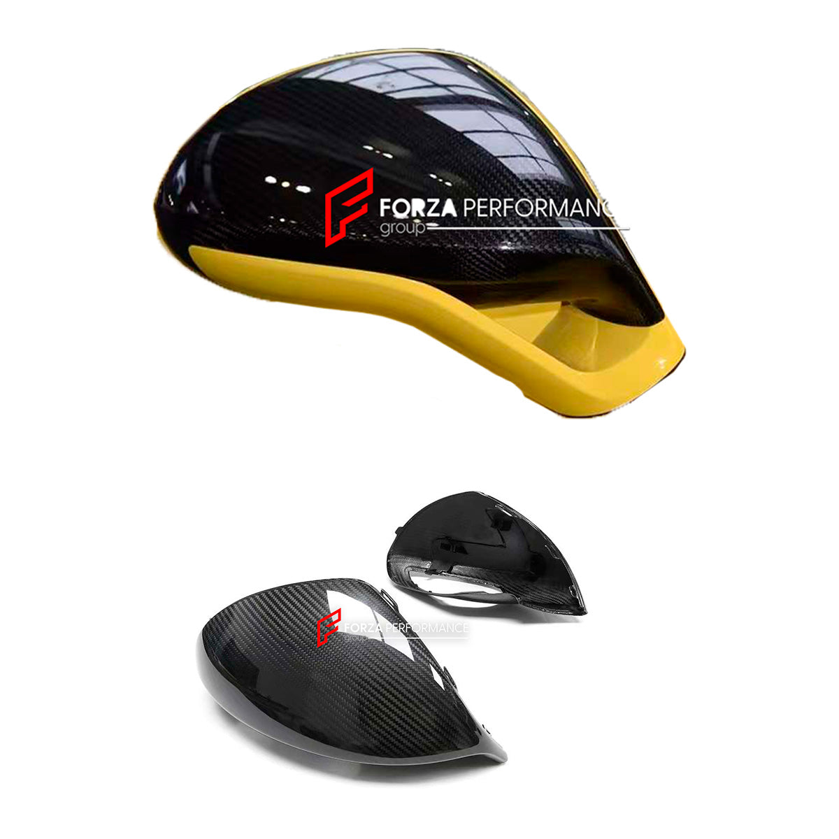 DRY CARBON SIDE MIRROR COVERS REPLACEMENT for PORSCHE 911 991 TURBO S GT3 GTS RS S 981 GT4