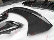 DRY CARBON PARTS for FERRARI SF90 STRADALE SPIDER 2019+ FORZA PERFORMANCE custom fit OEM Style

Set includes:
Front Lip
Front Bumper Air Intakes
Side Mirror Covers
Side Skirts
Side Air Intake Ducts
Rear Spoiler Lip
Rear Diffuser
Rear Bumper Vents
Engine Bay Panels
Front Trunk Frame
Center Console Trim

Material: Dry Carbon

NOTE: Professional installation is required.