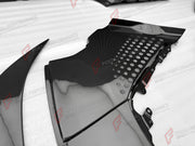 DRY CARBON PARTS for FERRARI SF90 STRADALE SPIDER 2019+ FORZA PERFORMANCE custom fit OEM Style

Set includes:
Front Lip
Front Bumper Air Intakes
Side Mirror Covers
Side Skirts
Side Air Intake Ducts
Rear Spoiler Lip
Rear Diffuser
Rear Bumper Vents
Engine Bay Panels
Front Trunk Frame
Center Console Trim

Material: Dry Carbon

NOTE: Professional installation is required.