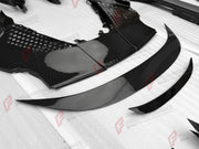 DRY CARBON PARTS for FERRARI SF90 STRADALE SPIDER 2019+ FORZA PERFORMANCE custom fit OEM Style

Set includes:
Front Lip
Front Bumper Air Intakes
Side Mirror Covers
Side Skirts
Side Air Intake Ducts
Rear Spoiler Lip
Rear Diffuser
Rear Bumper Vents
Engine Bay Panels
Front Trunk Frame
Center Console Trim

Material: Dry Carbon

NOTE: Professional installation is required.