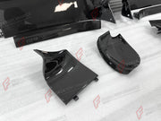 DRY CARBON PARTS for FERRARI SF90 STRADALE SPIDER 2019+ FORZA PERFORMANCE custom fit OEM Style

Set includes:
Front Lip
Front Bumper Air Intakes
Side Mirror Covers
Side Skirts
Side Air Intake Ducts
Rear Spoiler Lip
Rear Diffuser
Rear Bumper Vents
Engine Bay Panels
Front Trunk Frame
Center Console Trim

Material: Dry Carbon

NOTE: Professional installation is required.