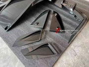 DRY CARBON PARTS for PORSCHE 718 982 CAYMAN GT4RS 2022+

Set includes:

Hood Trims
Side Fender Air Outlet Trims
Rear Diffuser
Rear Spoiler Trim

Material: Dry Carbon

Note: Professional installation is required.