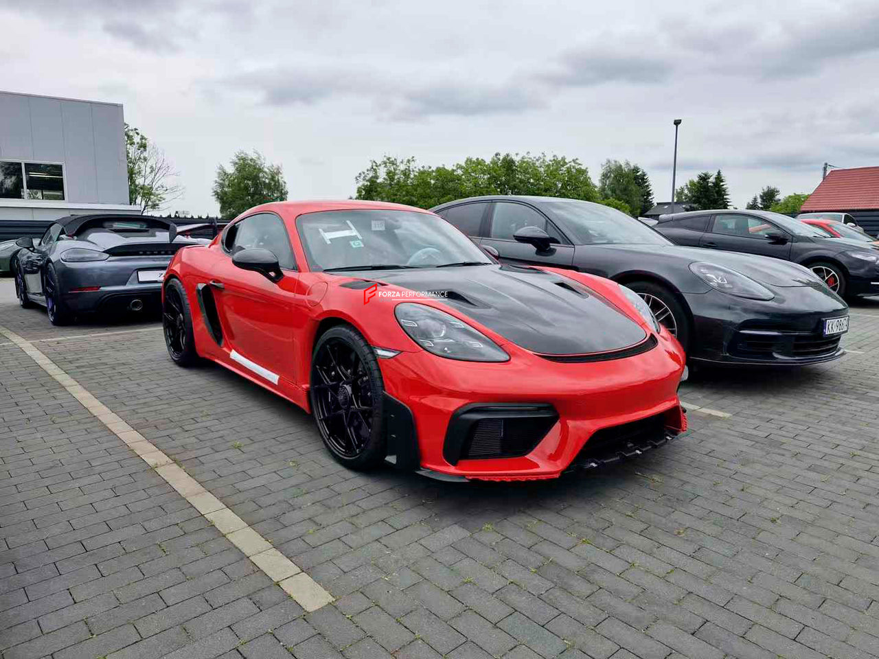 DRY CARBON PARTS for PORSCHE 718 982 CAYMAN GT4RS 2022+

Set includes:

Hood Trims
Side Fender Air Outlet Trims
Rear Diffuser
Rear Spoiler Trim

Material: Dry Carbon

Note: Professional installation is required.