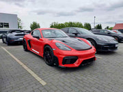 DRY CARBON PARTS for PORSCHE 718 982 CAYMAN GT4RS 2022+

Set includes:

Hood Trims
Side Fender Air Outlet Trims
Rear Diffuser
Rear Spoiler Trim

Material: Dry Carbon

Note: Professional installation is required.