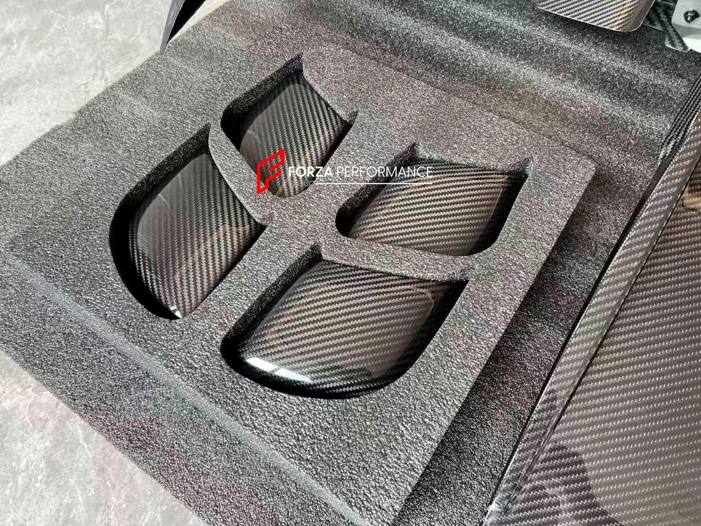 DRY CARBON PARTS for PORSCHE 718 982 CAYMAN GT4RS 2022+

Set includes:

Hood Trims
Side Fender Air Outlet Trims
Rear Diffuser
Rear Spoiler Trim

Material: Dry Carbon

Note: Professional installation is required.