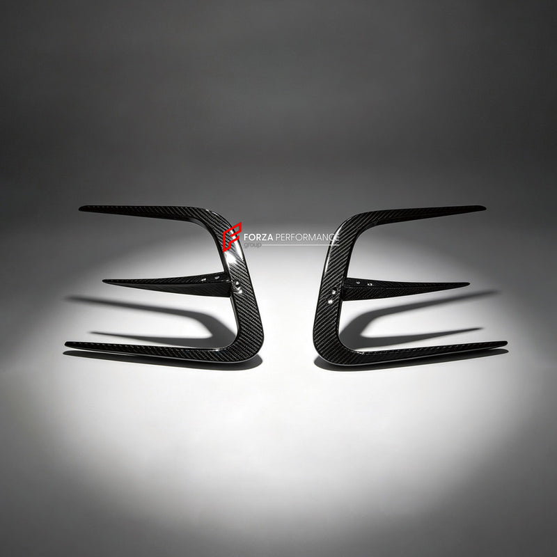 DRY CARBON REAR BUMPER CANARDS for ROLLS-ROYCE WRAITH 2013 - 2023