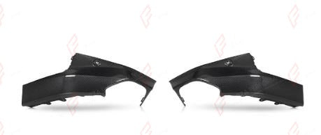DRY CARBON REAR BUMPER CORNERS for BMW 2 SERIES G42 M240i 2021+
Set includes:

Rear Bumper Corners
Material: Dry Carbon

NOTE: For M240i only. Professional installation is required.