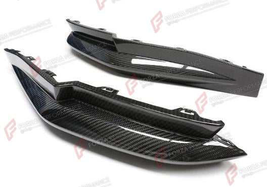 DRY CARBON REAR BUMPER CORNERS for BMW M3 G80 2021+
