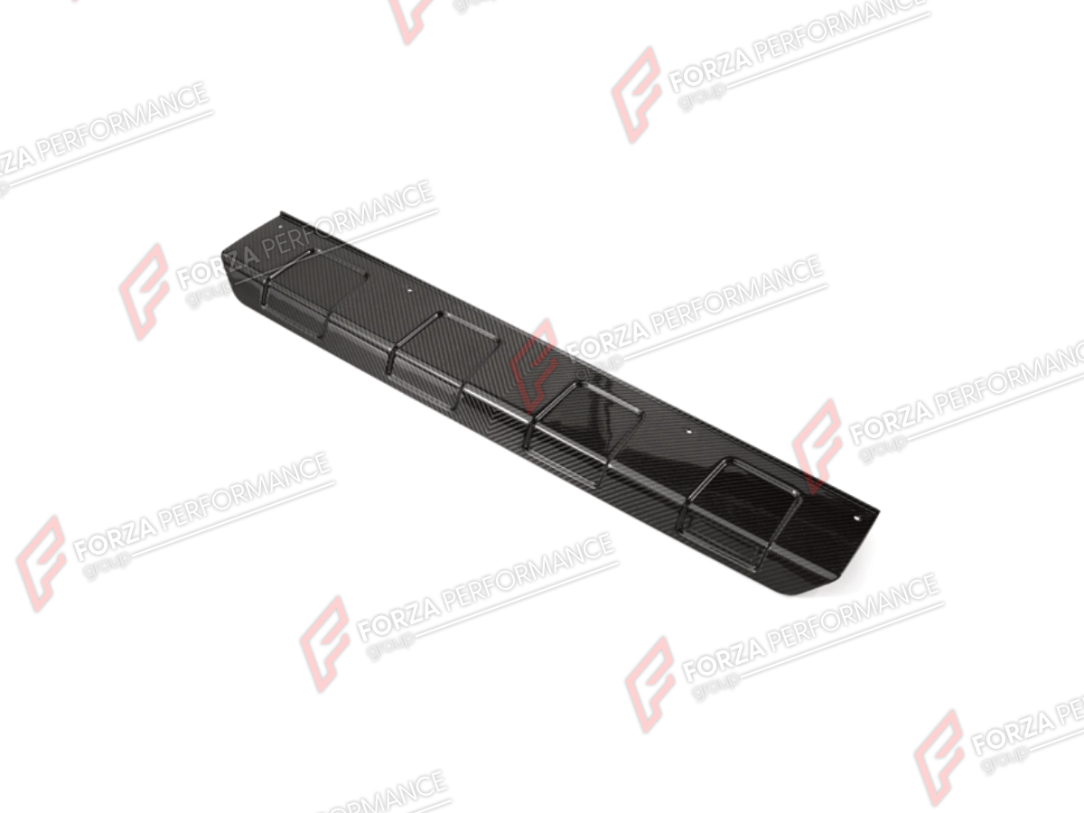DRY CARBON REAR BUMPER COVER for MERCEDES-BENZ G-CLASS W464 G63 2019 - 2024 FORZA PERFORMANCE custom fit B900

Set includes:
Rear Bumper Cover

Material: Dry Carbon

NOTE: Professional installation is required.