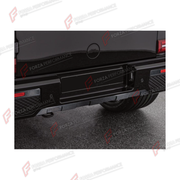 DRY CARBON REAR BUMPER COVER for MERCEDES-BENZ G-CLASS W464 G63 2019 - 2024 FORZA PERFORMANCE custom fit B900

Set includes:
Rear Bumper Cover

Material: Dry Carbon

NOTE: Professional installation is required.