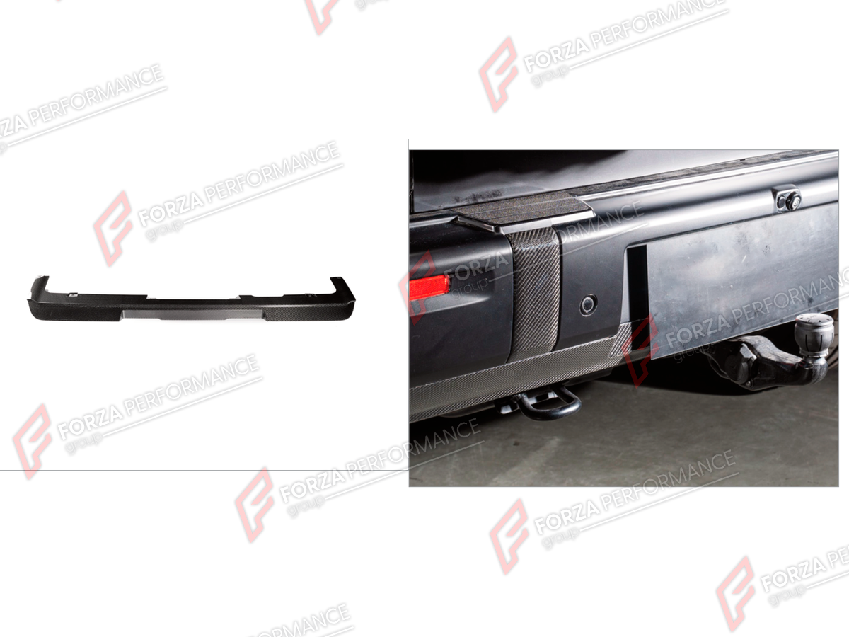 DRY CARBON REAR BUMPER COVER for MERCEDES-BENZ G-CLASS W465 G63 G450D G500 G550 2025+

Set includes:
Rear Bumper Cover

Material: Dry Carbon

NOTE: Professional installation is required.