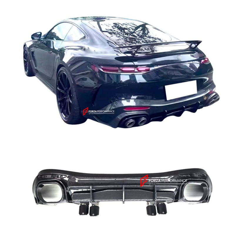 DRY CARBON REAR BUMPER DIFFUSER for MERCEDES BENZ AMG GT63S GT50 C192 2024+