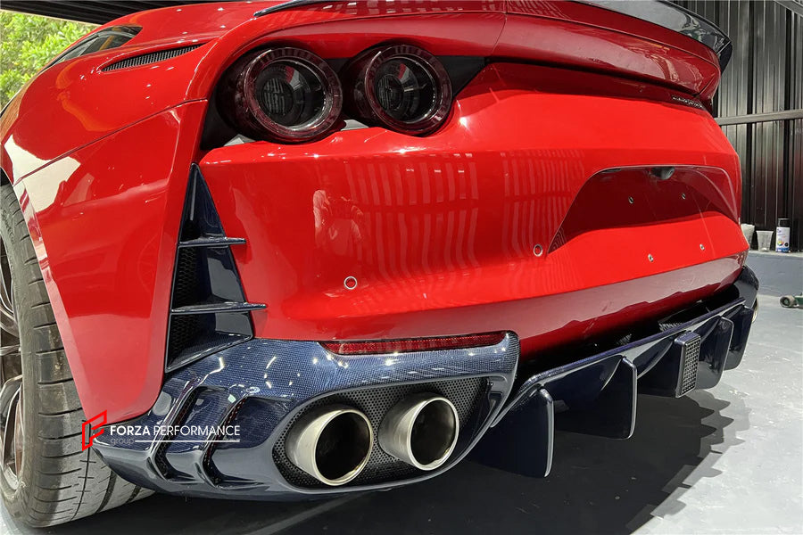 DRY CARBON REAR BUMPER VENTS for FERRARI 812 SUPERFAST GTS 2017 - 2024 ...