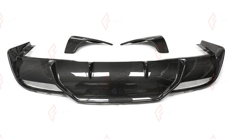 DRY CARBON REAR DIFFUSER 3 PCS for TESLA MODEL 3 HIGHLAND 2024+