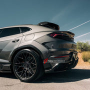 DRY CARBON REAR DIFFUSER AND EXHAUST TIPS for LAMBORGHINI URUS SE 2024+ FORZA PERFORMANCE custom fit U Style

Set includes:
Rear Diffuser
Exhaust Tips

Material: Dry Carbon

NOTE: Professional installation is required.