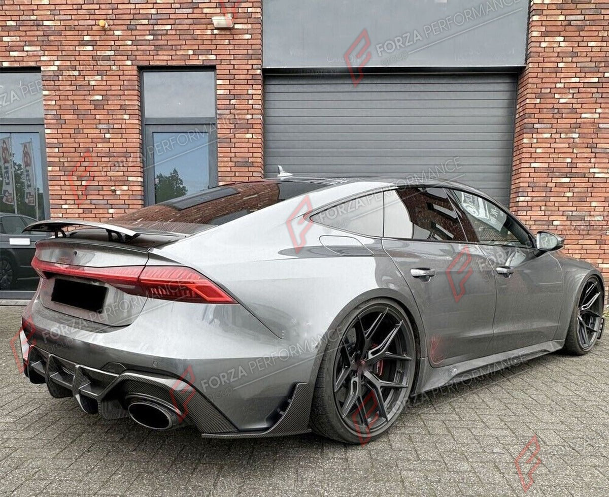 DRY CARBON REAR DIFFUSER for AUDI RS7 SPORTBACK HATCHBACK 2020 - 2021 FORZA PERFORMANCE Custom Fit
Set includes:

Rear Diffuser
Material: Dry Carbon

NOTE: Professional installation is required.

Why “Contact Us for Pricing”?
We don’t display fixed prices because our goal is to offer you the most competitive deal possible. Product costs often decrease over time, and by requesting a quote, you’ll receive our most up-to-date price on market.

SECURED PAYMENT METHODS
PayPal (+4.4% fee)
Visa / Mastercard / Amer