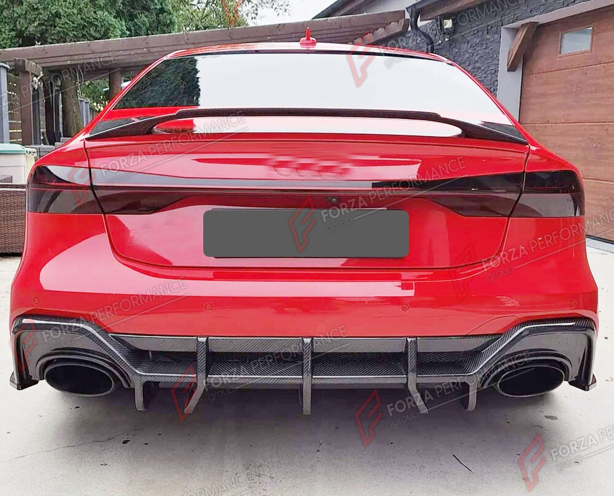 DRY CARBON REAR DIFFUSER for AUDI RS7 SPORTBACK HATCHBACK 2020 - 2021 FORZA PERFORMANCE Custom Fit
Set includes:

Rear Diffuser
Material: Dry Carbon

NOTE: Professional installation is required.

Why “Contact Us for Pricing”?
We don’t display fixed prices because our goal is to offer you the most competitive deal possible. Product costs often decrease over time, and by requesting a quote, you’ll receive our most up-to-date price on market.

SECURED PAYMENT METHODS
PayPal (+4.4% fee)
Visa / Mastercard / Amer