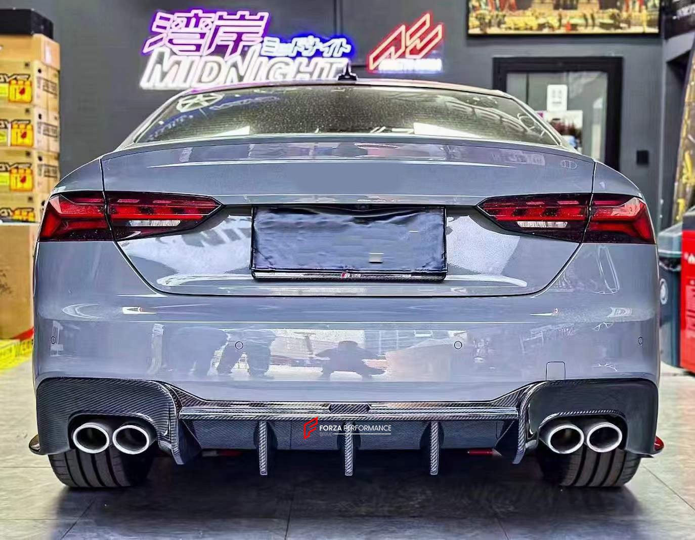 F5 R5800 Rear DRY CARBON REAR DIFFUSER FOR AUDI S5 F5 FACELIFT 2020+ – Forza ...