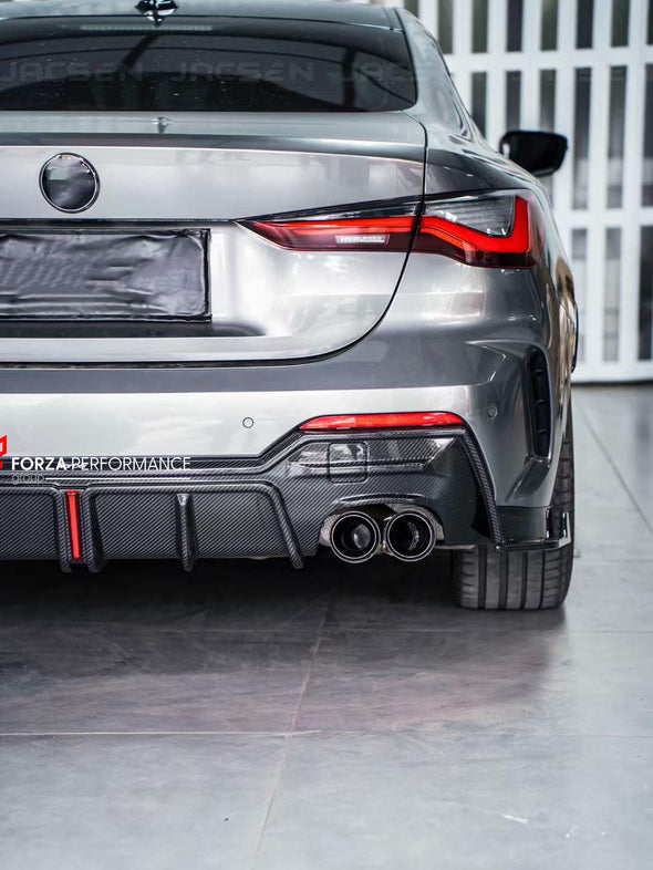 DRY CARBON REAR DIFFUSER for BMW 4-SERIES G22 G23 2020+  Set includes:  Rear Diffuser