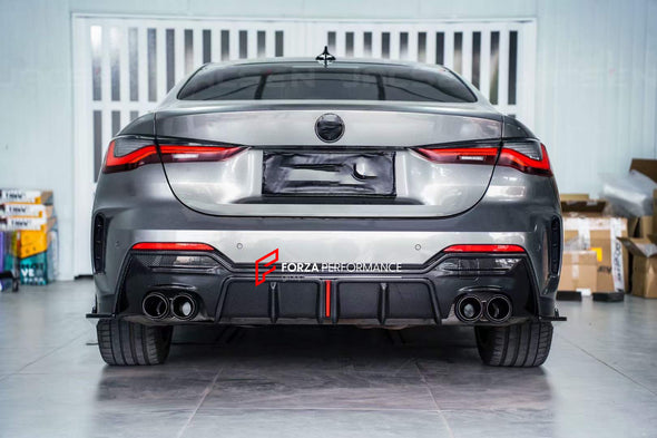 DRY CARBON REAR DIFFUSER for BMW 4-SERIES G22 G23 2020+  Set includes:  Rear Diffuser