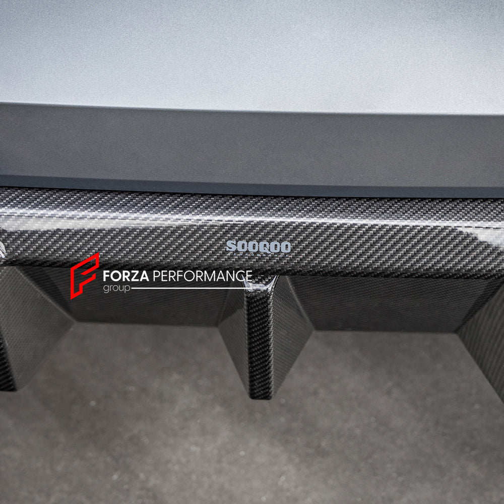 AUTHENTIC SOOQOO DRY CARBON REAR DIFFUSER for BMW M3 G80 G81 2020+ M4 G82 G83 G8X 2021+

Set includes:

Rear Diffuser

Material: Prepreg Carbon

Note: Professional installation is required.