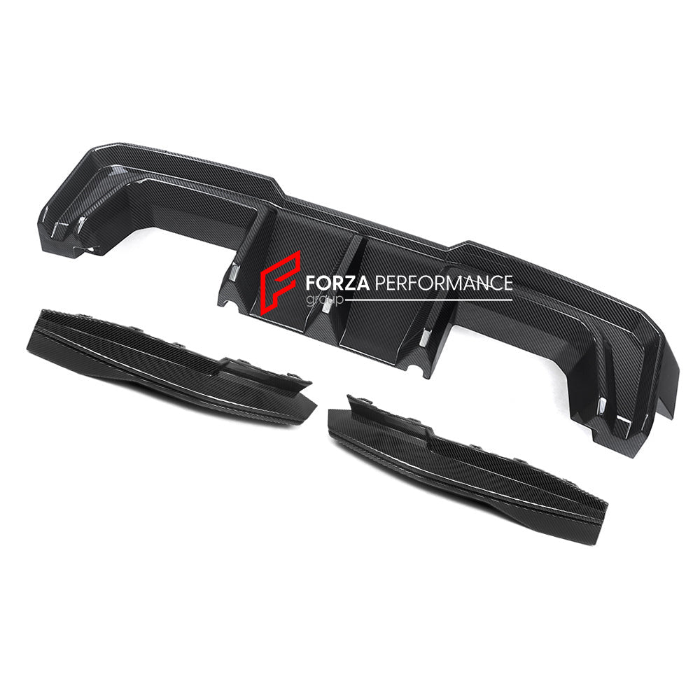 AUTHENTIC SOOQOO DRY CARBON REAR DIFFUSER for BMW M3 G80 G81 2020+ M4 G82 G83 G8X 2021+

Set includes:

Rear Diffuser

Material: Prepreg Carbon

Note: Professional installation is required.