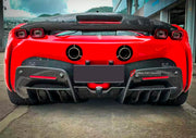 DRY CARBON REAR DIFFUSER for FERRARI SF90 2019+
Set includes:

Rear Diffuser
Material: Dry Carbon

NOTE: Professional installation is required.