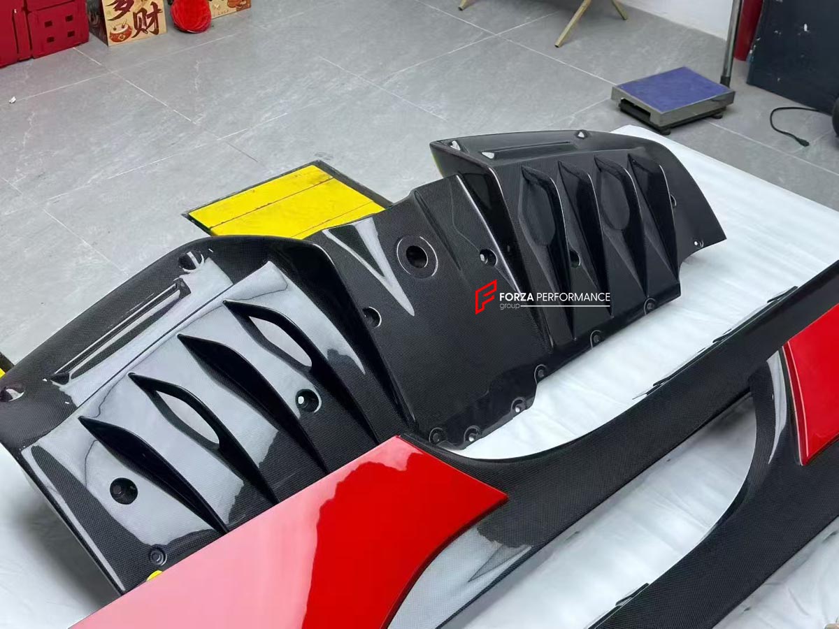 DRY CARBON REAR DIFFUSER for FERRARI SF90 2019+
Set includes:

Rear Diffuser
Material: Dry Carbon

NOTE: Professional installation is required.