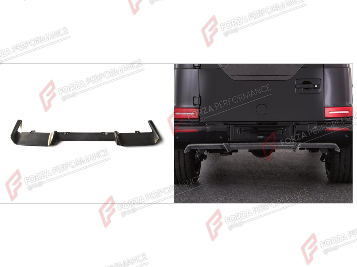 DRY CARBON REAR DIFFUSER for MERCEDES-BENZ G-CLASS W464 G63 2019 - 2024

Set includes:
Rear Diffuser

Material: Dry Carbon

NOTE: Professional installation is required.
