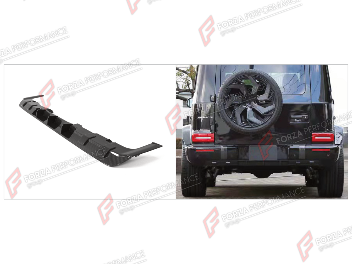 DRY CARBON REAR DIFFUSER for MERCEDES-BENZ G-CLASS W464 G63 2019 - 2024 FORZA PERFORMANCE custom fit JCW Style

Set includes:
Rear Diffuser

Material: Dry Carbon

NOTE: Professional installation is required.