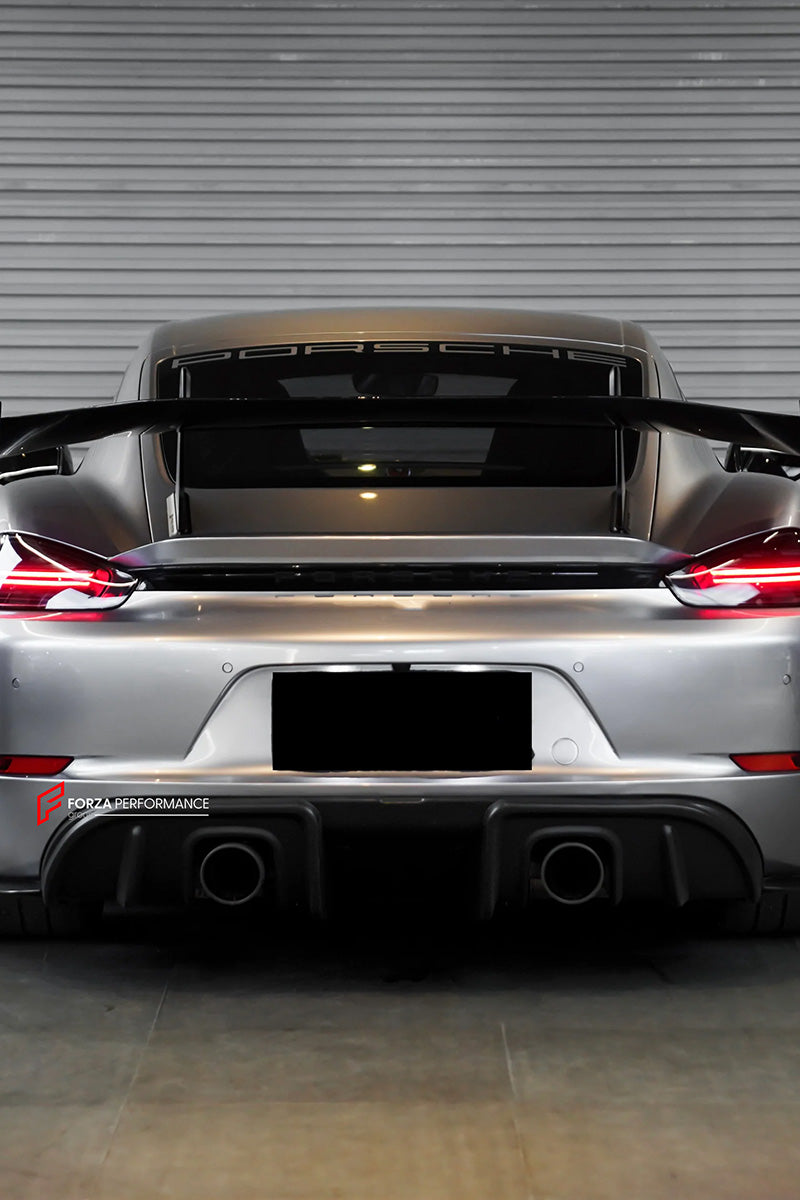 DRY CARBON REPLACEMENT REAR DIFFUSER for PORSCHE 718 982 GT4 GT4RS 2016+

Set includes:

Rear Diffuser

Material: Dry Carbon

Note: Professional installation is required.

CONTACT US FOR PRICING