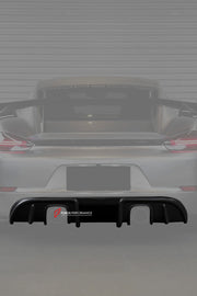 DRY CARBON REPLACEMENT REAR DIFFUSER for PORSCHE 718 982 GT4 GT4RS 2016+

Set includes:

Rear Diffuser

Material: Dry Carbon

Note: Professional installation is required.

CONTACT US FOR PRICING