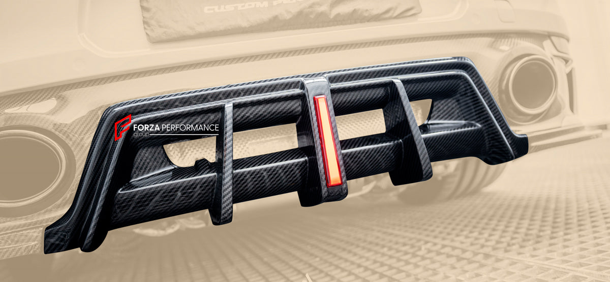 DRY CARBON REAR DIFFUSER for PORSCHE 911 992.1 CARRERA S 2019 - 2025