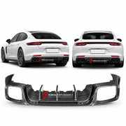 DRY CARBON REAR DIFFUSER for PORSCHE PANAMERA 971 TURBO S 2016+