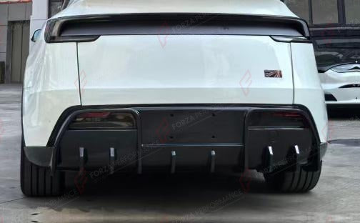 DRY CARBON REAR DIFFUSER for TESLA MODEL Y JUNIPER 2025+
Set includes:

Rear Diffuser
Material: Dry Carbon

NOTE: Professional installation is required.