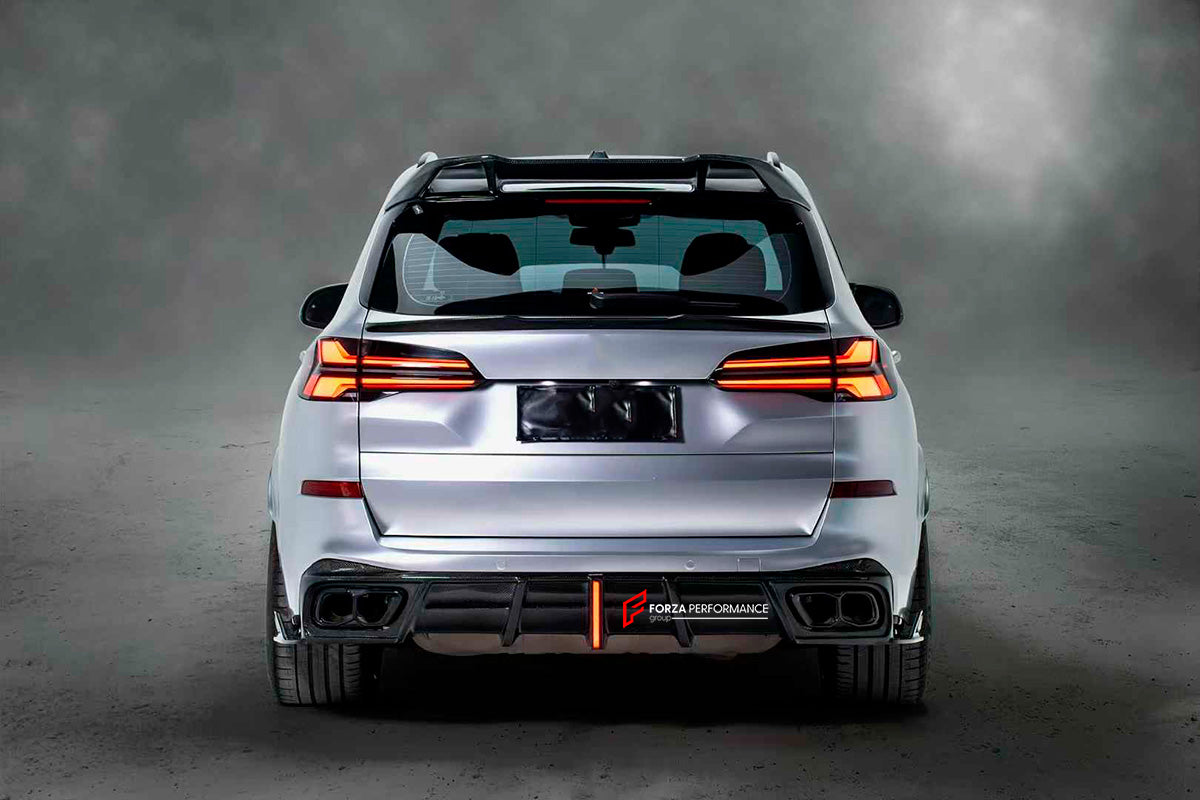 DRY CARBON REAR DIFFUSER REAR SPOILER REAR ROOF SPOILER SIDE SKIRTS FOR BMW X5 G05 LCI 2023+
