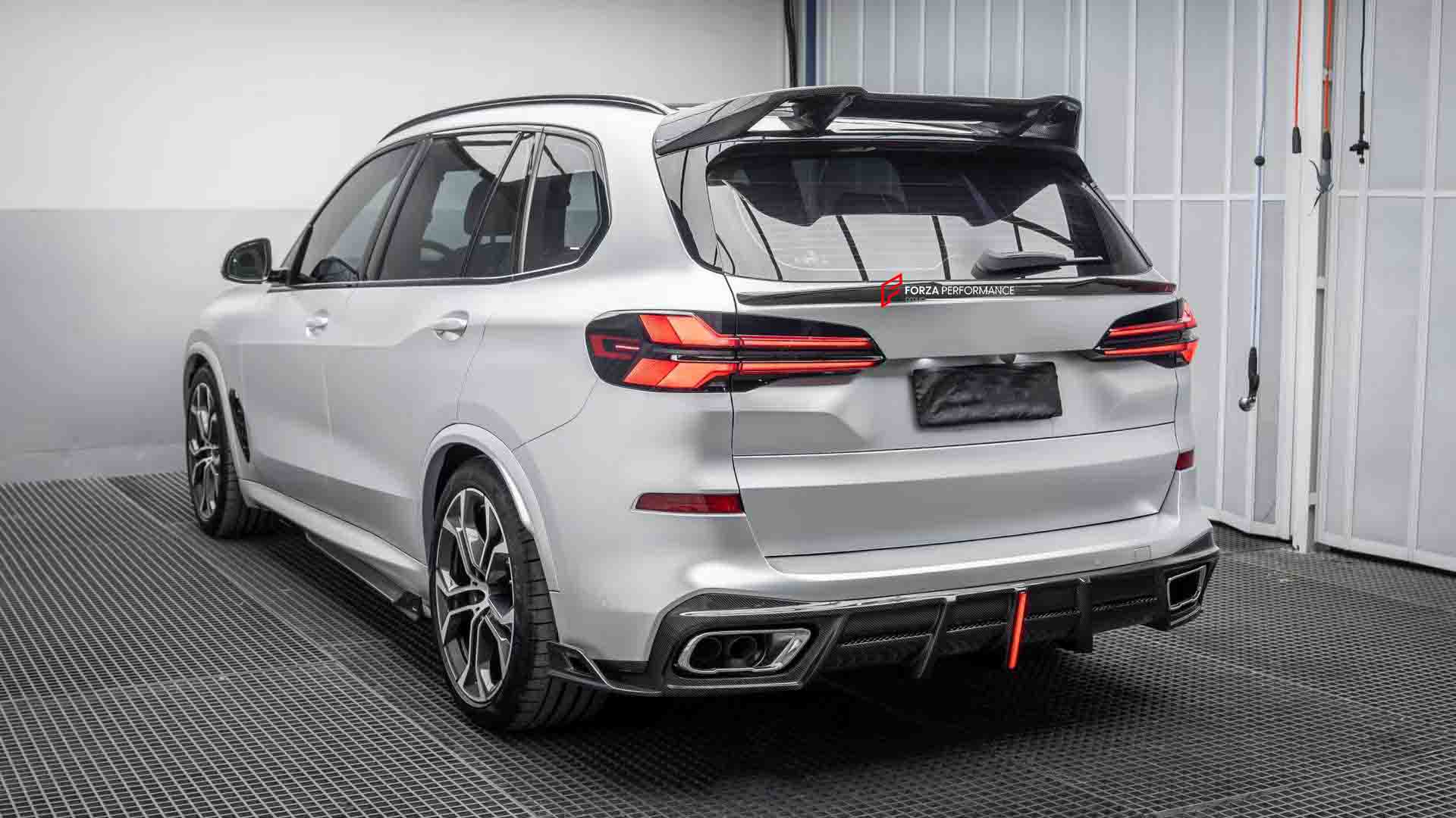DRY CARBON REAR DIFFUSER REAR SPOILER REAR ROOF SPOILER SIDE SKIRTS FOR BMW X5 G05 LCI 2023+