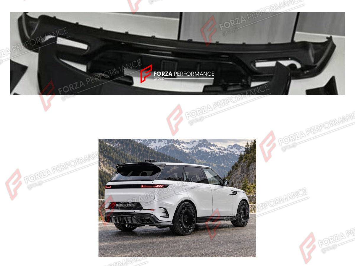 DRY CARBON REAR DIFFUSER with EXHAUST TIPS for LAND ROVER RANGE ROVER SPORT L461 2022+ FORZA PERFORMANCE Custom Fit

Set includes:

Rear Diffuser
Exhaust Tips
Material: Dry Carbon
