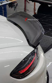 DRY CARBON REAR DUCK SPOILER for PORSCHE 718 982 2016+

Set includes:

Rear Duck Spoiler

Material: Dry Carbon

Note: Professional installation is required