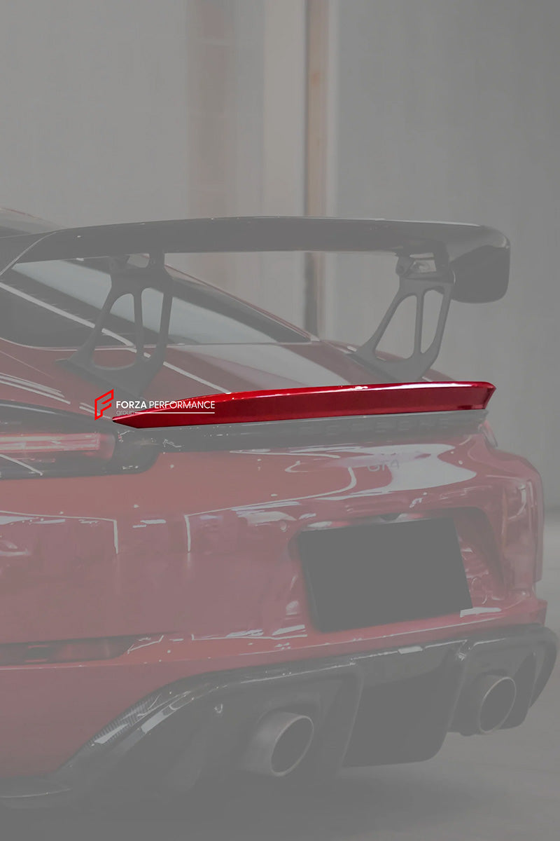 DRY CARBON REAR DUCK SPOILER for PORSCHE 718 982 2016+

Set includes:

Rear Duck Spoiler

Material: Dry Carbon

Note: Professional installation is required