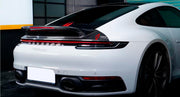 DRY CARBON REAR DUCK TAIL SPOILER 992.1 SPORT CLASSIC STYLE for Porsche PORSCHE 911 992.1 TURBO 50th ANNIVERSARY CARRERA S T 4 GTS 2019 - 2025
Set includes:

Rear Duck Tail Spoiler
Material
Dry Carbon
Note
Professional installation is required. Factory brake lights must be reused.