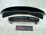 DRY CARBON REAR DUCKTAIL SPOILER for FERRARI 296 F171 GTS GTB 2022+ FORZA PERFORMANCE custom fit Novitec Style

Set includes:
Rear Ducktail Spoiler
Ducktail Spoiler Base

Material: Dry Carbon

NOTE: Professional installation is required.