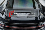 DRY CARBON REAR ENGINE LID for PORSCHE 911 992 2019 - 2024 upgrade to GT3 TOURING Forza Performance custom fit buy dry carbon rear engine lid