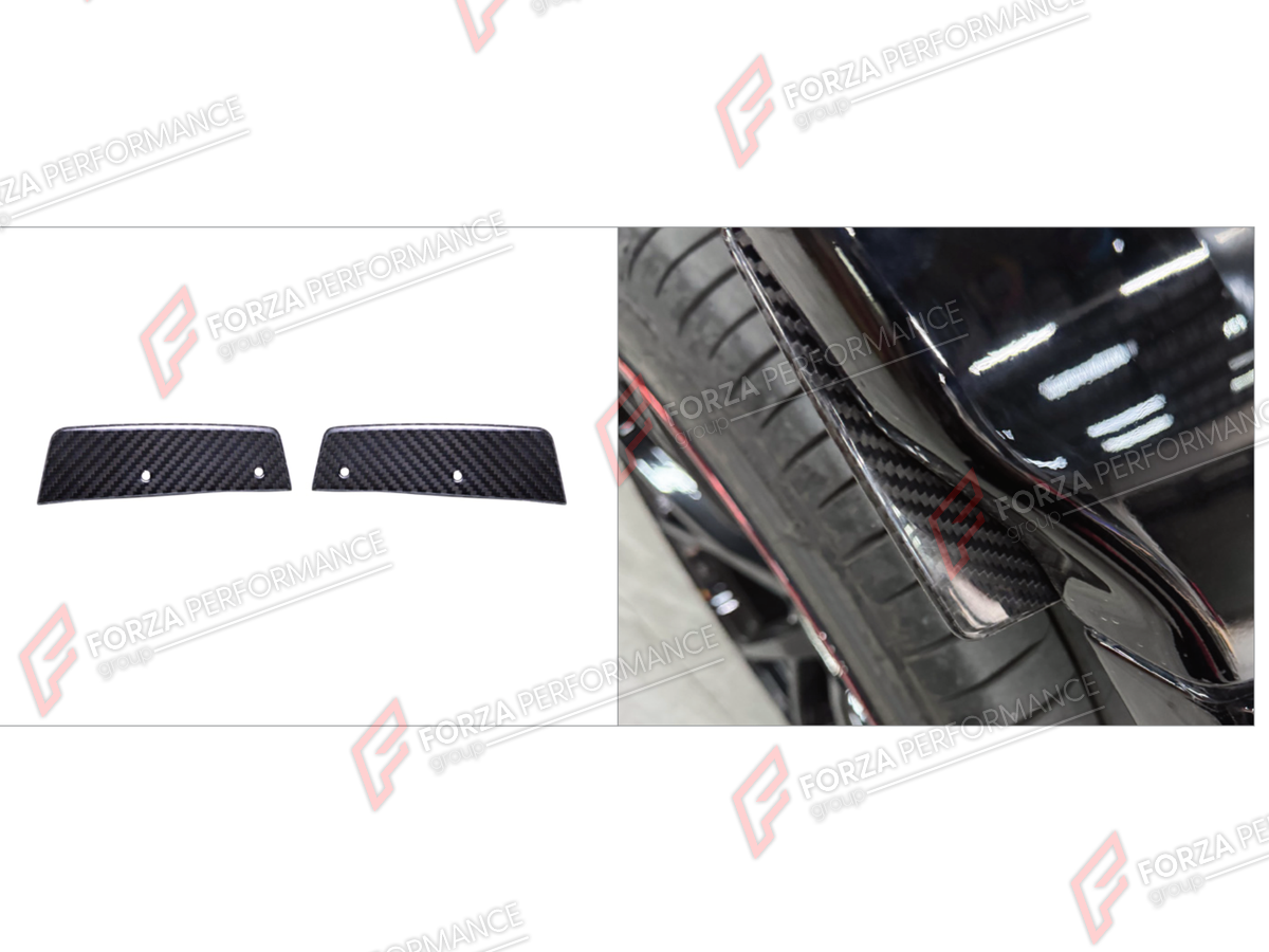DRY CARBON REAR MUD FLAPS for MERCEDES-BENZ G-CLASS W465 G63 G450D G500 G550 2025+

Set includes:
Rear Mud Flaps

Material: Dry Carbon

NOTE: Professional installation is required.