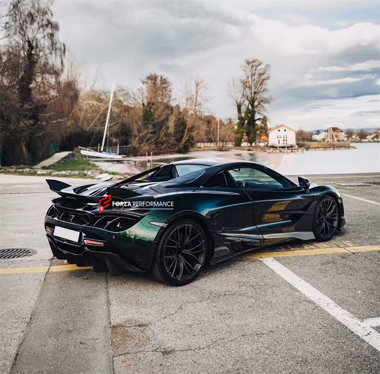 DRY CARBON REAR SPOILER for MCLAREN 720S  2017 - 2023

Set includes:

Rear Spoiler

Material: Carbon Fiber

Note: Professional installation is required