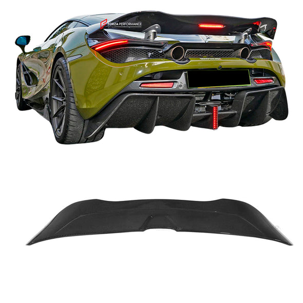 DRY CARBON REAR SPOILER for MCLAREN 720S 2017 - 2023

Set includes:

Rear Spoiler

Material: Carbon Fiber

Note: Professional installation is required

CONTACT US FOR PRICING