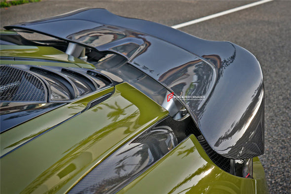 DRY CARBON REAR SPOILER for MCLAREN 720S 2017 - 2023

Set includes:

Rear Spoiler

Material: Carbon Fiber

Note: Professional installation is required

CONTACT US FOR PRICING