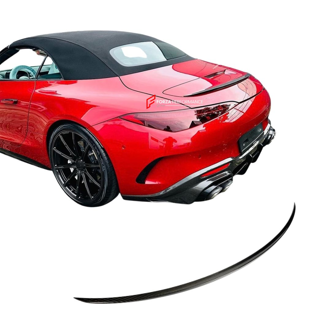 DRY CARBON REAR SPOILER for MERCEDES BENZ SL43 SL63 2022+ FORZA PERFORMANCE Custom Fit
Set includes:

Rear Spoiler
Material: Dry Carbon

NOTE: Professional installation is required.

Why “Contact Us for Pricing”?
We don’t display fixed prices because our goal is to offer you the most competitive deal possible. Product costs often decrease over time, and by requesting a quote, you’ll receive our most up-to-date price on market.

SECURED PAYMENT METHODS
PayPal (+4.4% fee)
Visa / Mastercard / American Express 